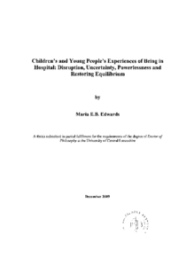 Children's And Young People's Experiences Of Being In Hospital ...